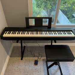 Yamaha P-45 88 Weighted Key Digital Piano Black