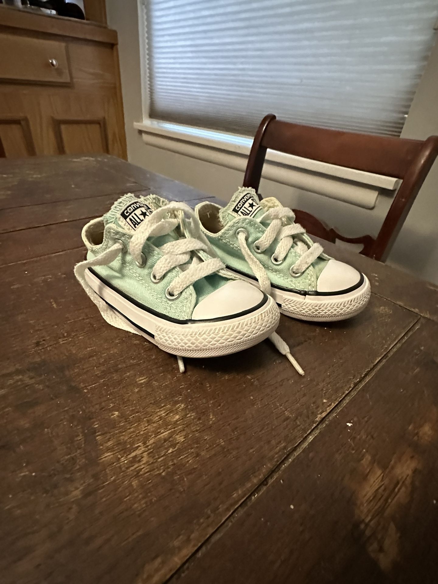 Converse Low Top Teal Size Toddler 5