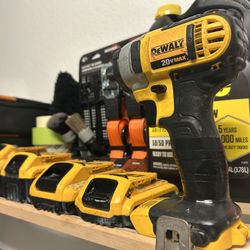 Dewalt Drill With Dewalt Batteries 