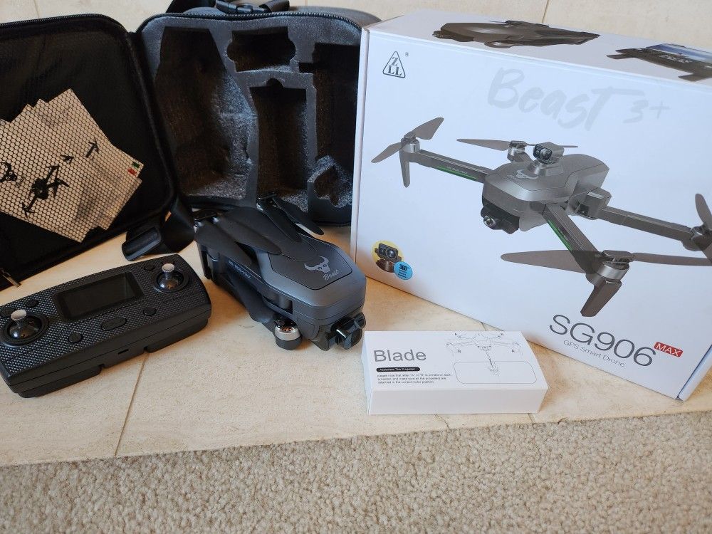 ZLL SG906 MAX1 Smart Drone Quadcopter 3 Axis 4K Ultra HD New Open Box