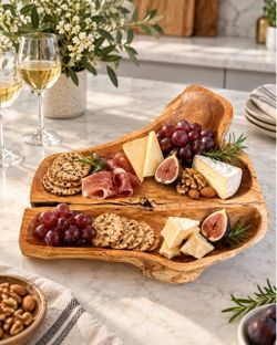 Large Live Edge Wood Charcuterie Serving Board