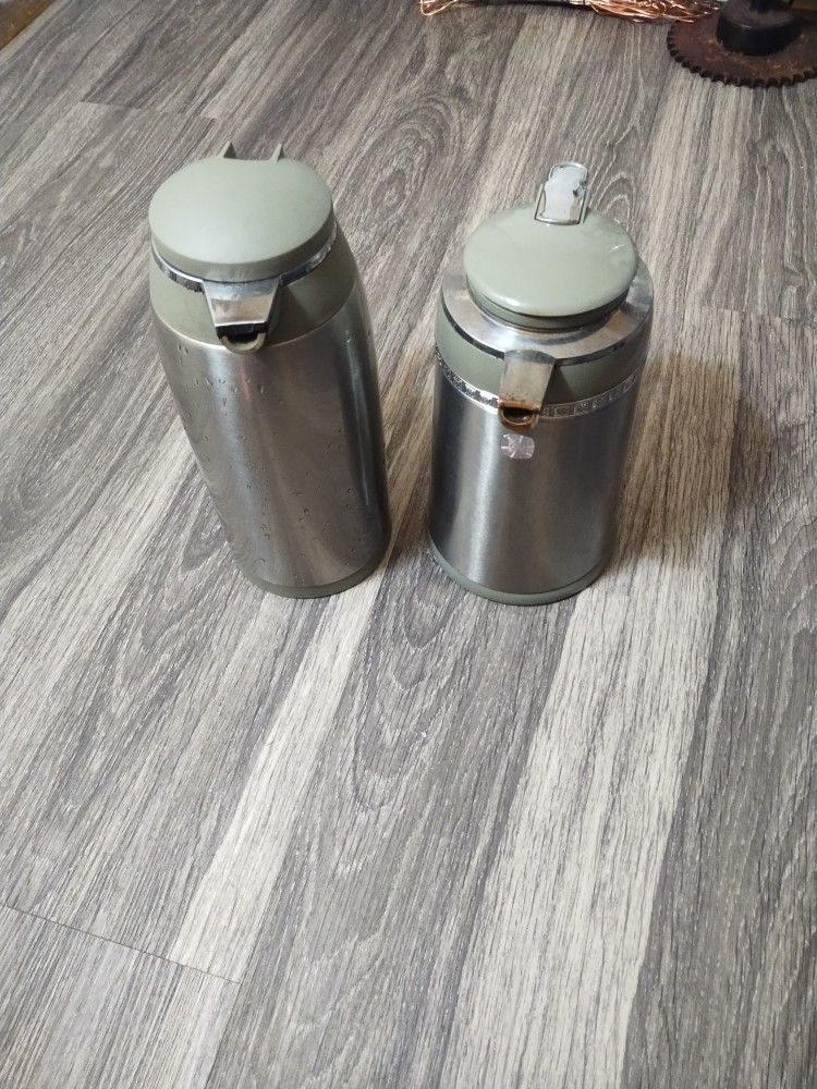 Pair Of Coffee Tea Carafes