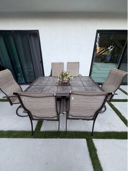 Outdoor Patio Dining Set – 6 Chairs