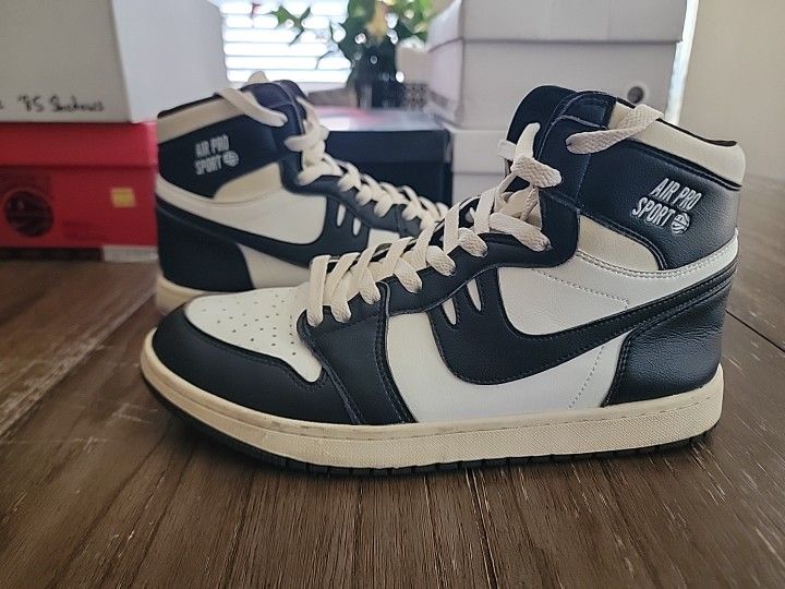 McDowell's Air Pro Sport Jordan 1 Sz11 Wht/Blk Panda