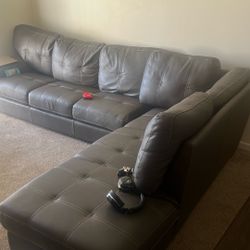 Grey Sectional Couch Willing To Negotiate Price