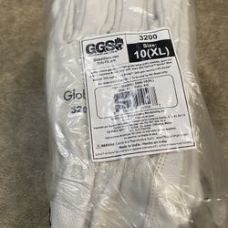 New !Premium Beige Cow Grain Leather, Global Glove! (XL) Made In India!