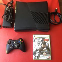 Xbox 360 Slim (250gb) Console w/ MLB 2K9