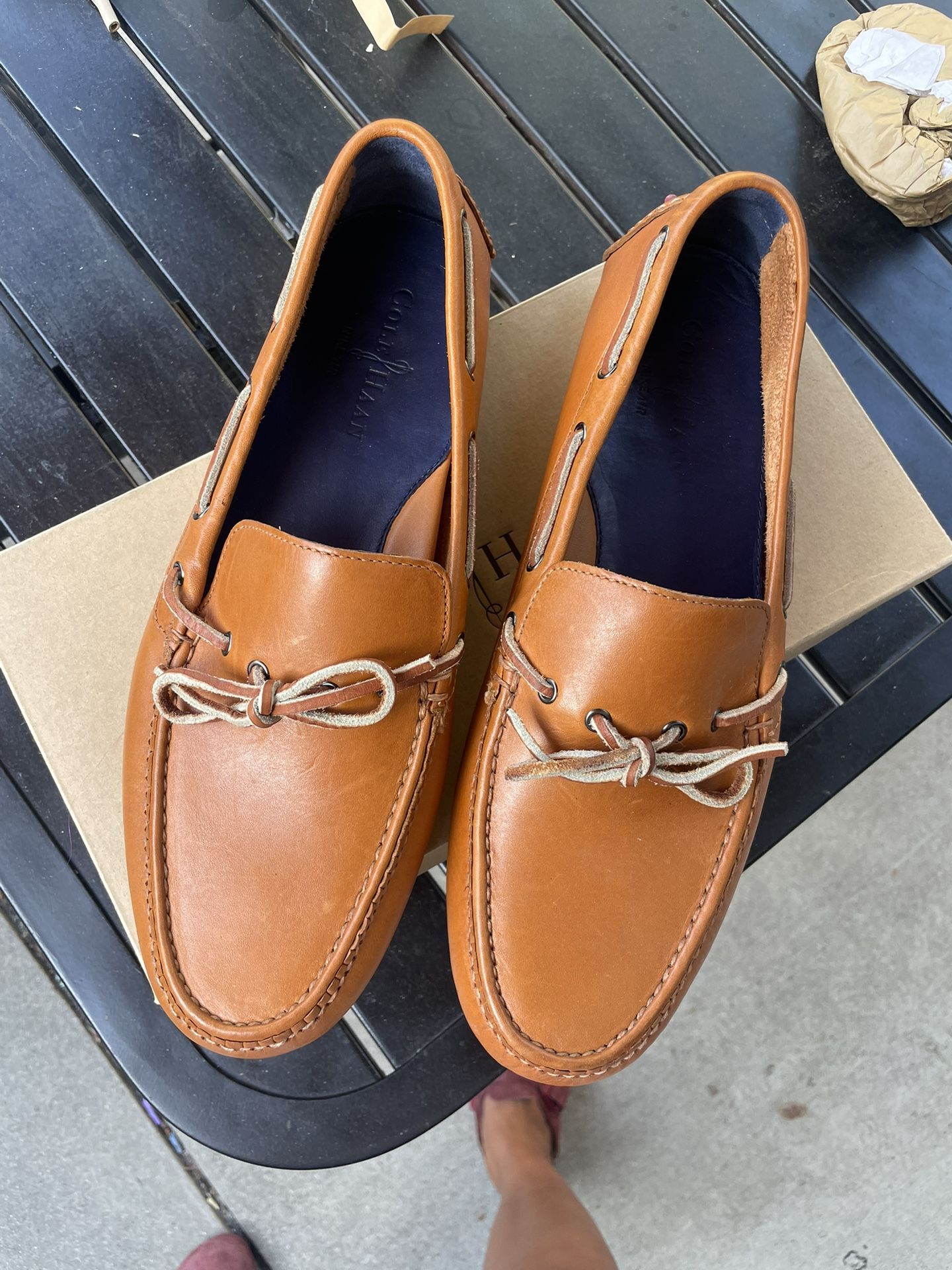 Leather Cole Haan Grant Cole Haan Grant Canoe Camp Mens Size  display picture 2