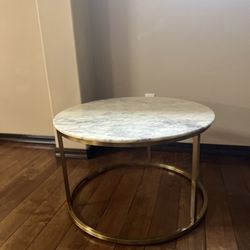Gold Frame Marble Coffee Table