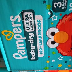Pampers Size 3 & 4 ; 104 Ct 