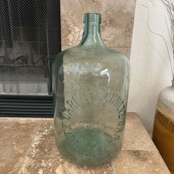 Vintage 5-Gallon Glass Water Bottle