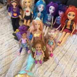 My Little Pony Dolls , Chelsea , Barbie 