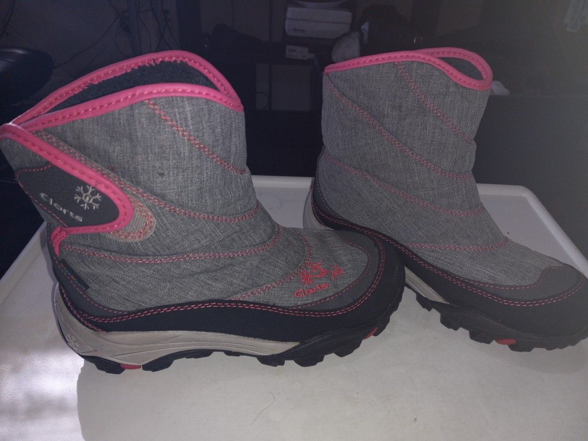 Boot Winter Girls/ Gran And Pink Size 6.5