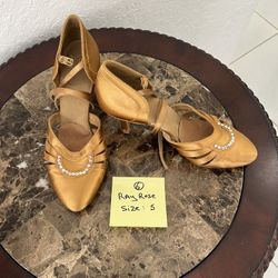 Ray Rose Lightly Used High End Ballroom Dance Shoes - Size 5 - 2.5” Heel