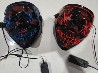 Halloween or Rave Light Up LED Mask