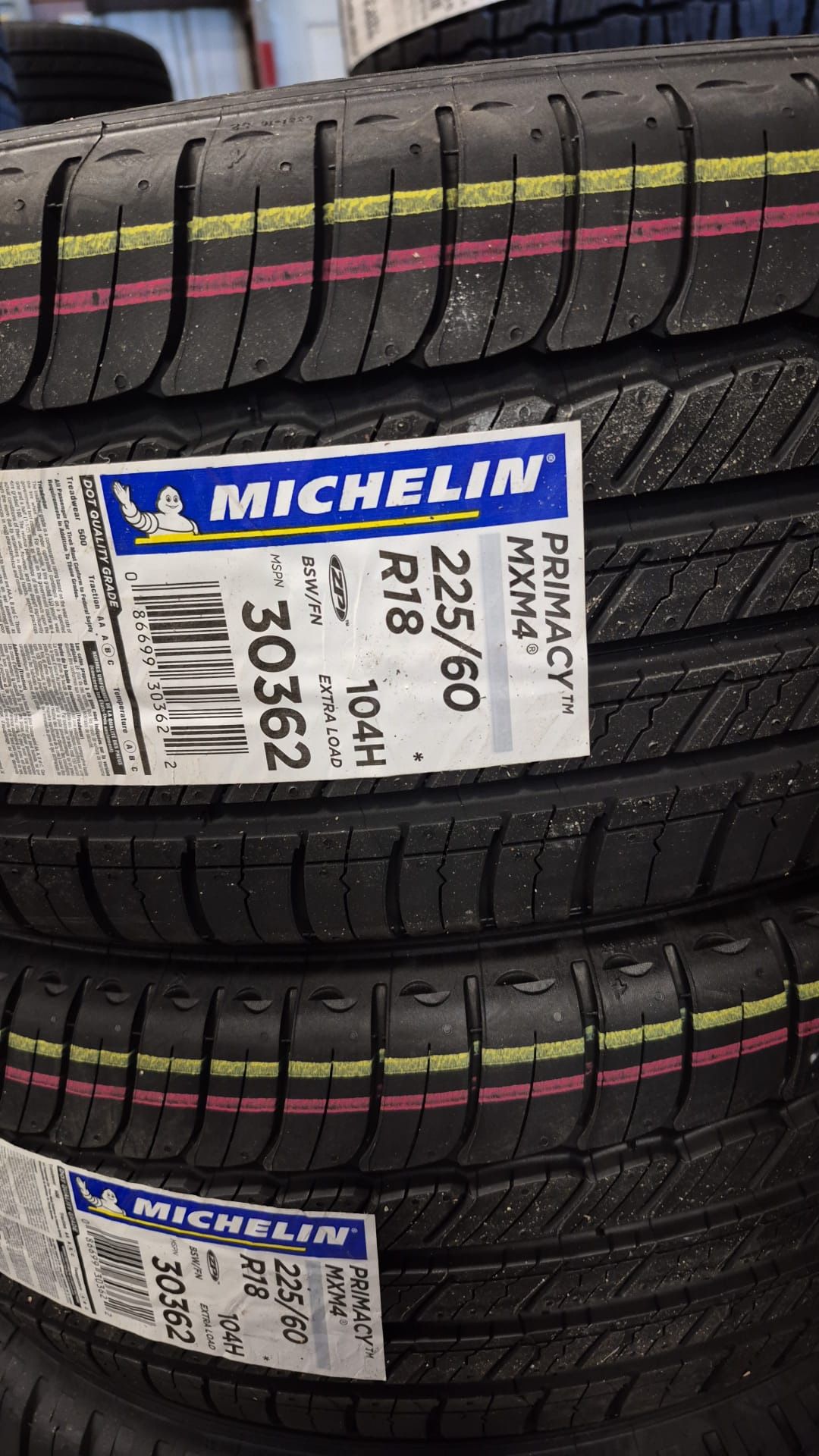 225/60r18 Michelin Primacy Mxm4