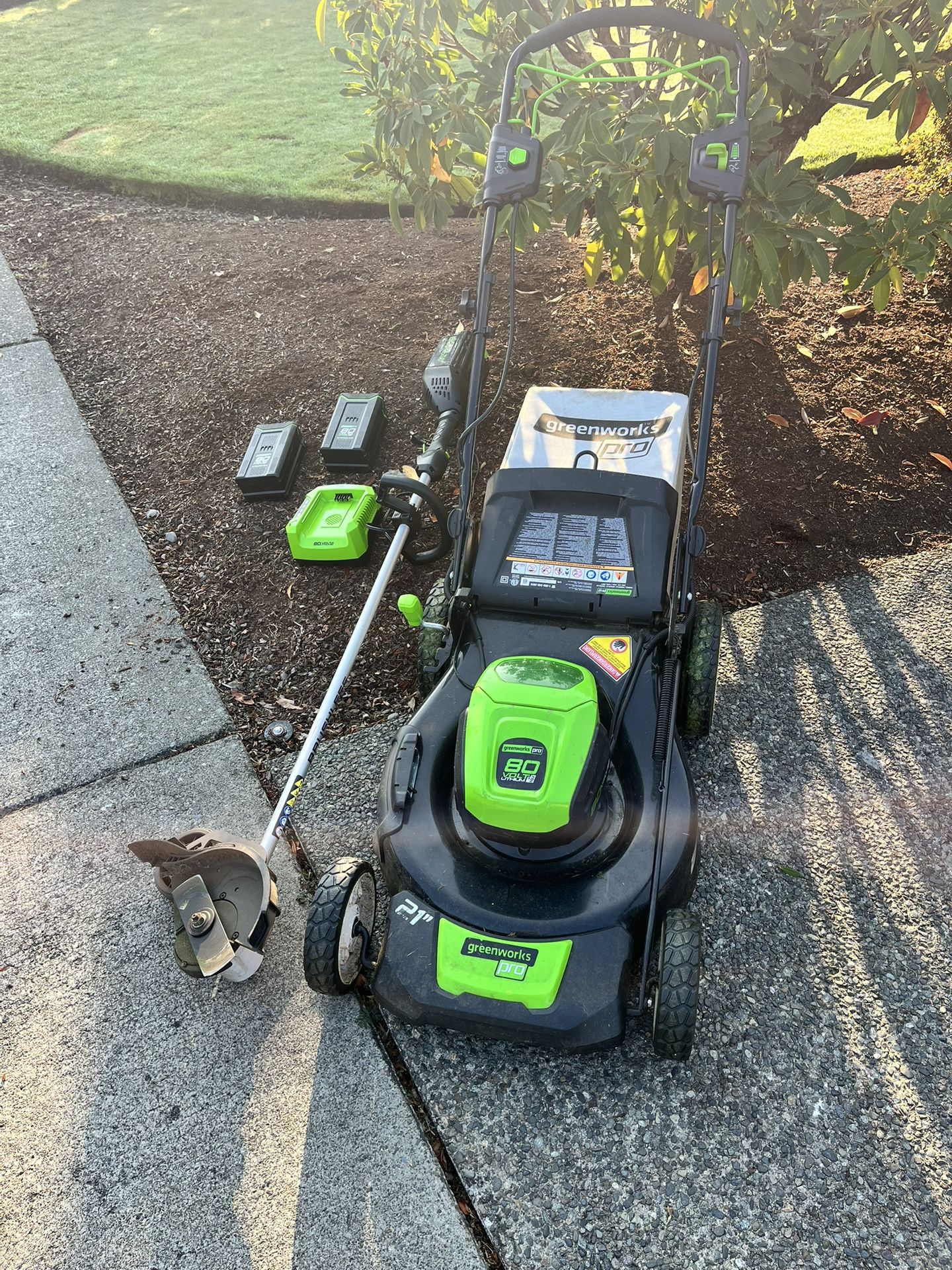 Greenworks 21” Lawn Mower & Edger