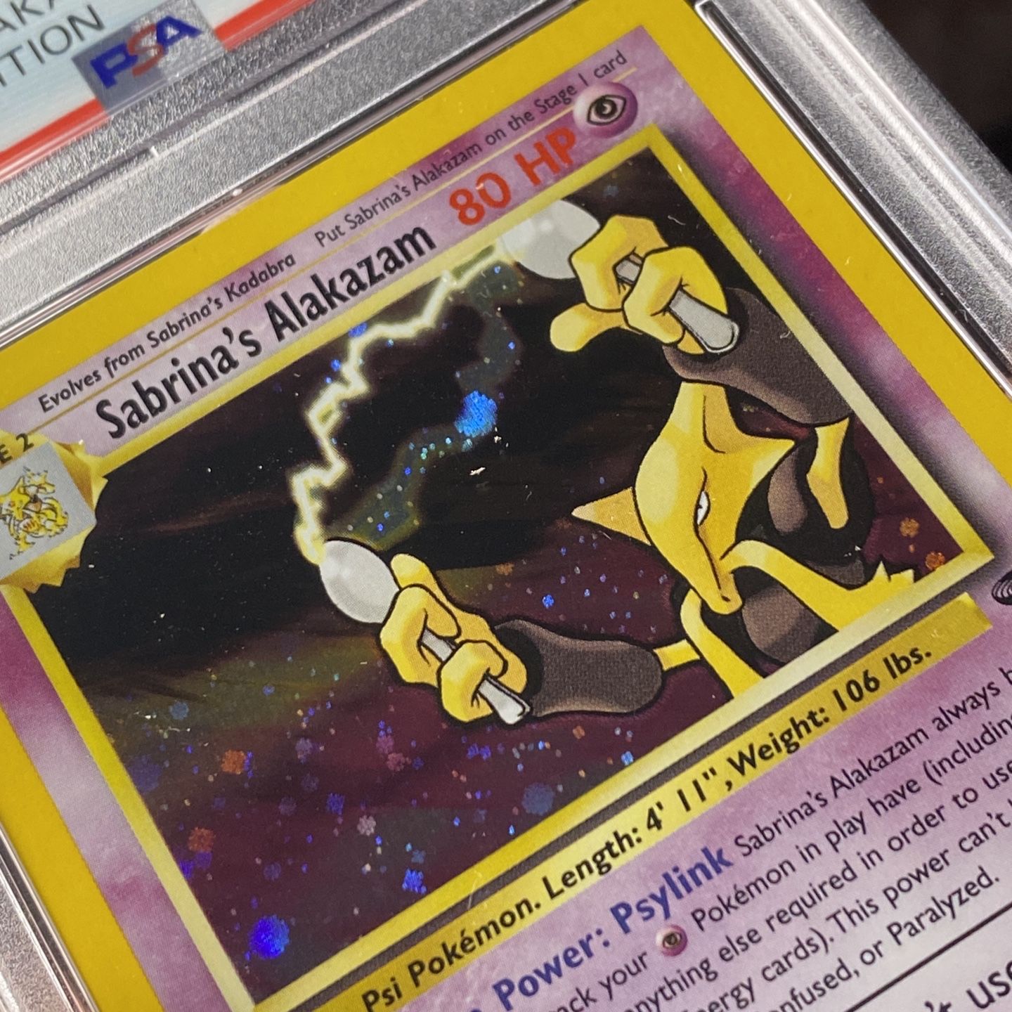 sabrina's alakazam pokemon card value Holo Celebrate the incredible history of the TCG hobby by adding this Sabrinas Alakazam 1999 Pokemon Yamabuki City Gym Deck Japanese Rare #65 PSA Authenticated 9 Card to your vault Sabrina's Alakazam-Holo (65) 1999 Pokemon