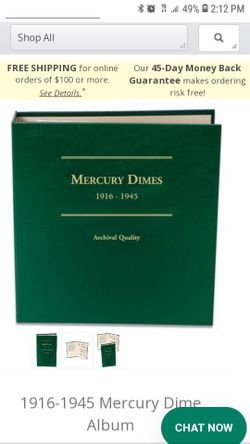 Mercury Dimes Book