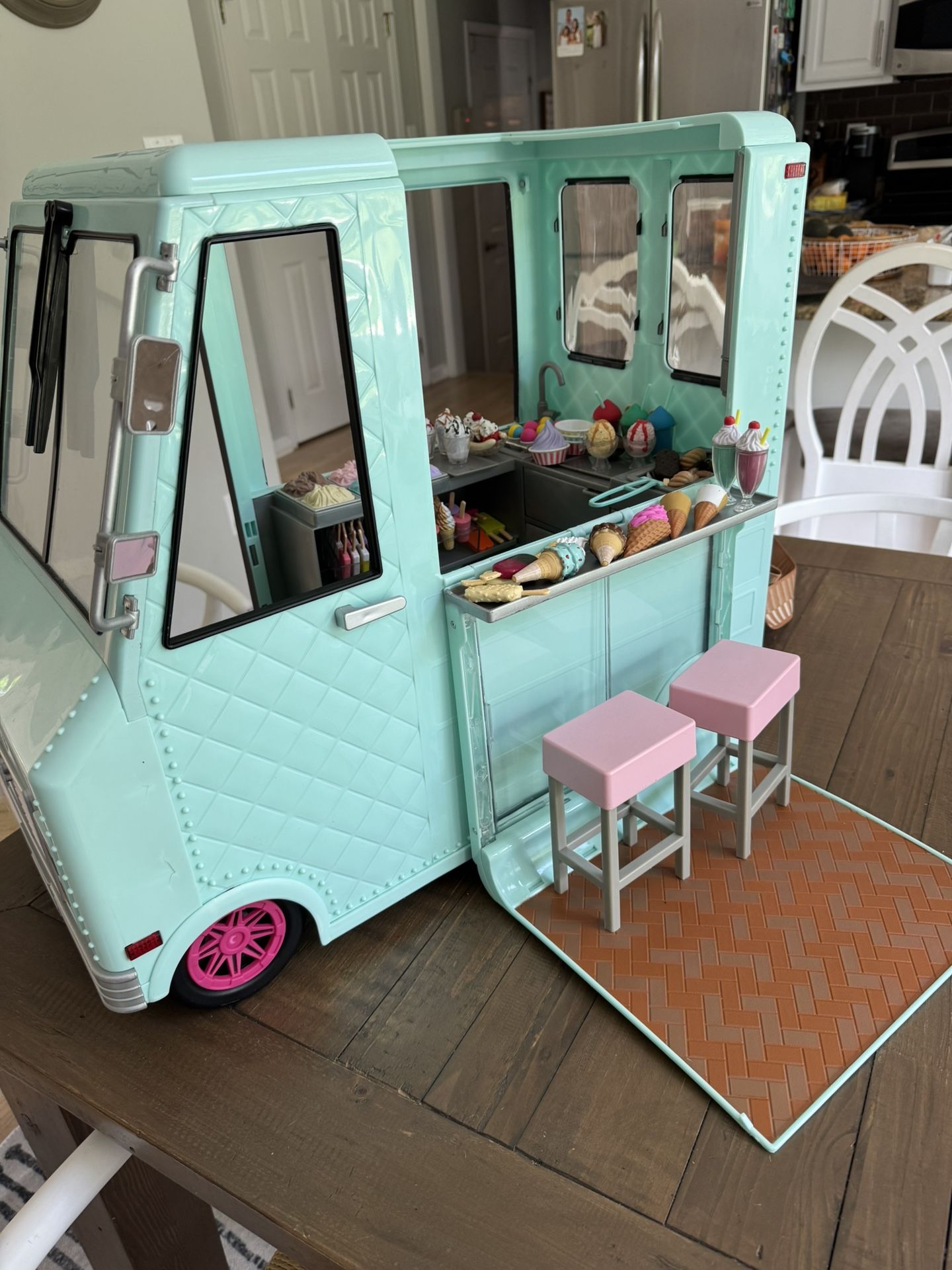 Toy Ice Cream Truck For 18” Dolls