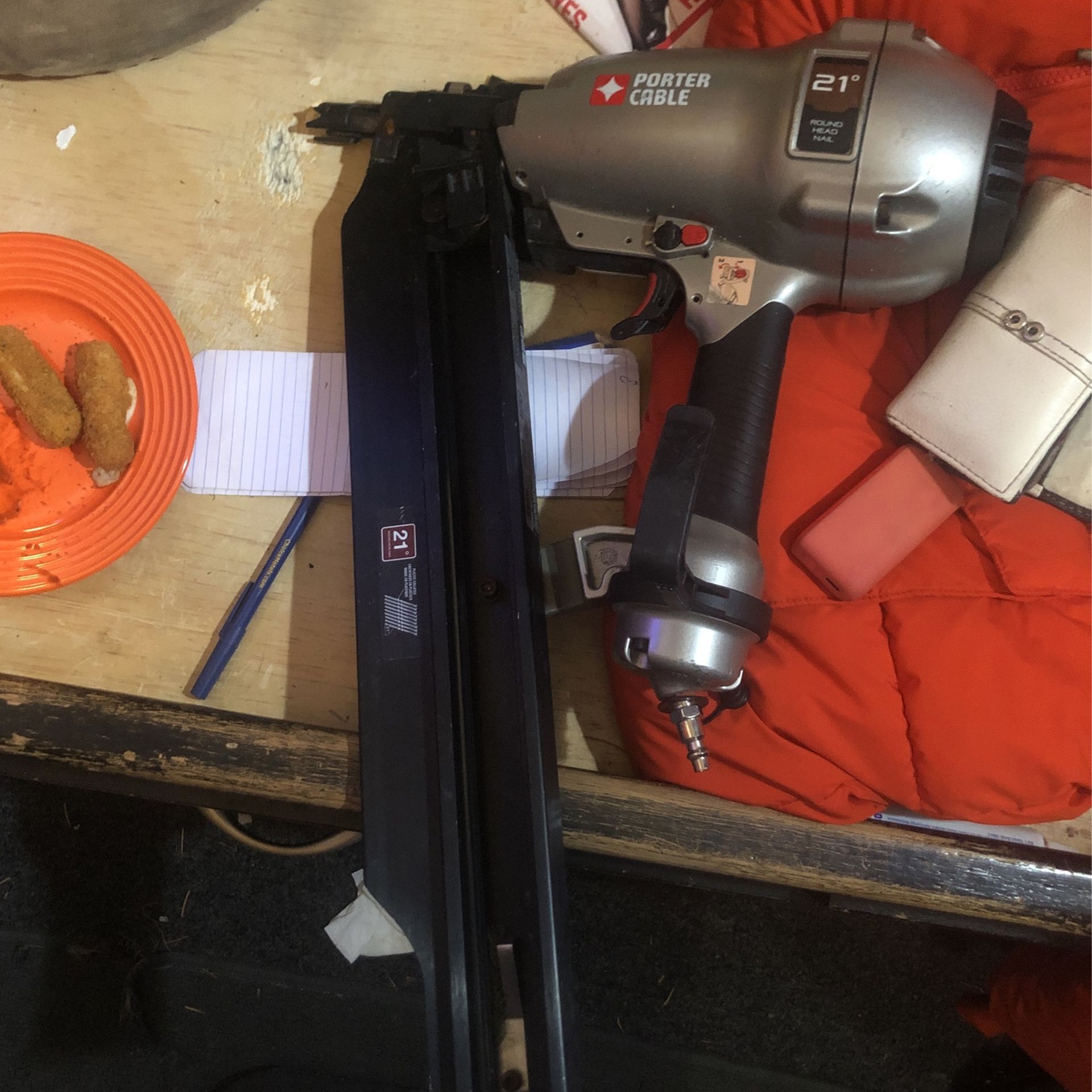 21 inch round head, nailer, pneumatic nailer