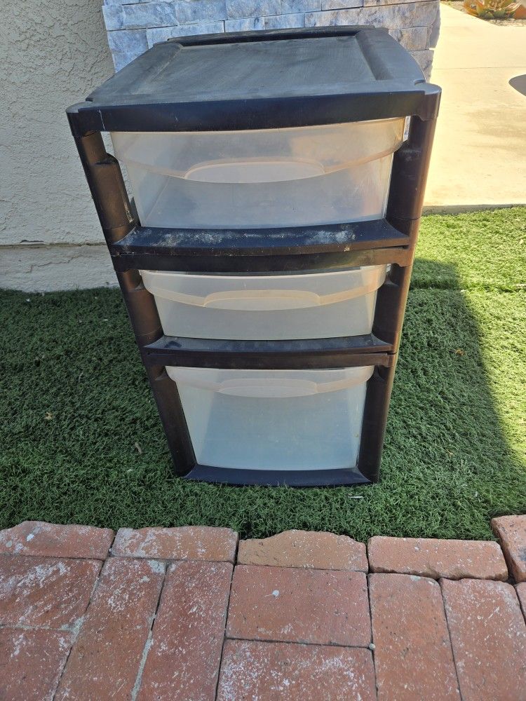 Plastic Drawers-$5