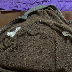 Grey Comfy Puffy Jacket Adult XS ! Worn But No Tears!