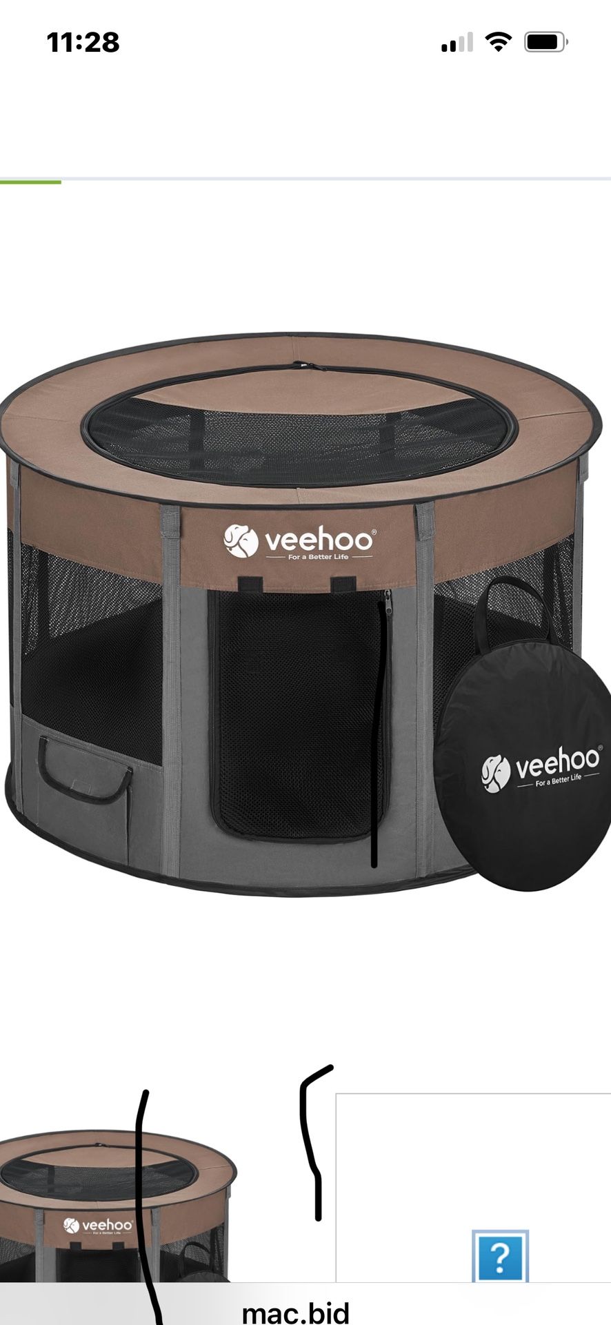 Veehoo Dog Playpen