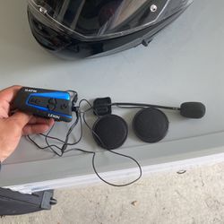 B4FM LEXIN - Motorcycle Bluetooth Headset (up To 10 riders) - New With Minor Scratches From Storage (3M Adhesive Never Removed ) - $45 Or Best Offer 