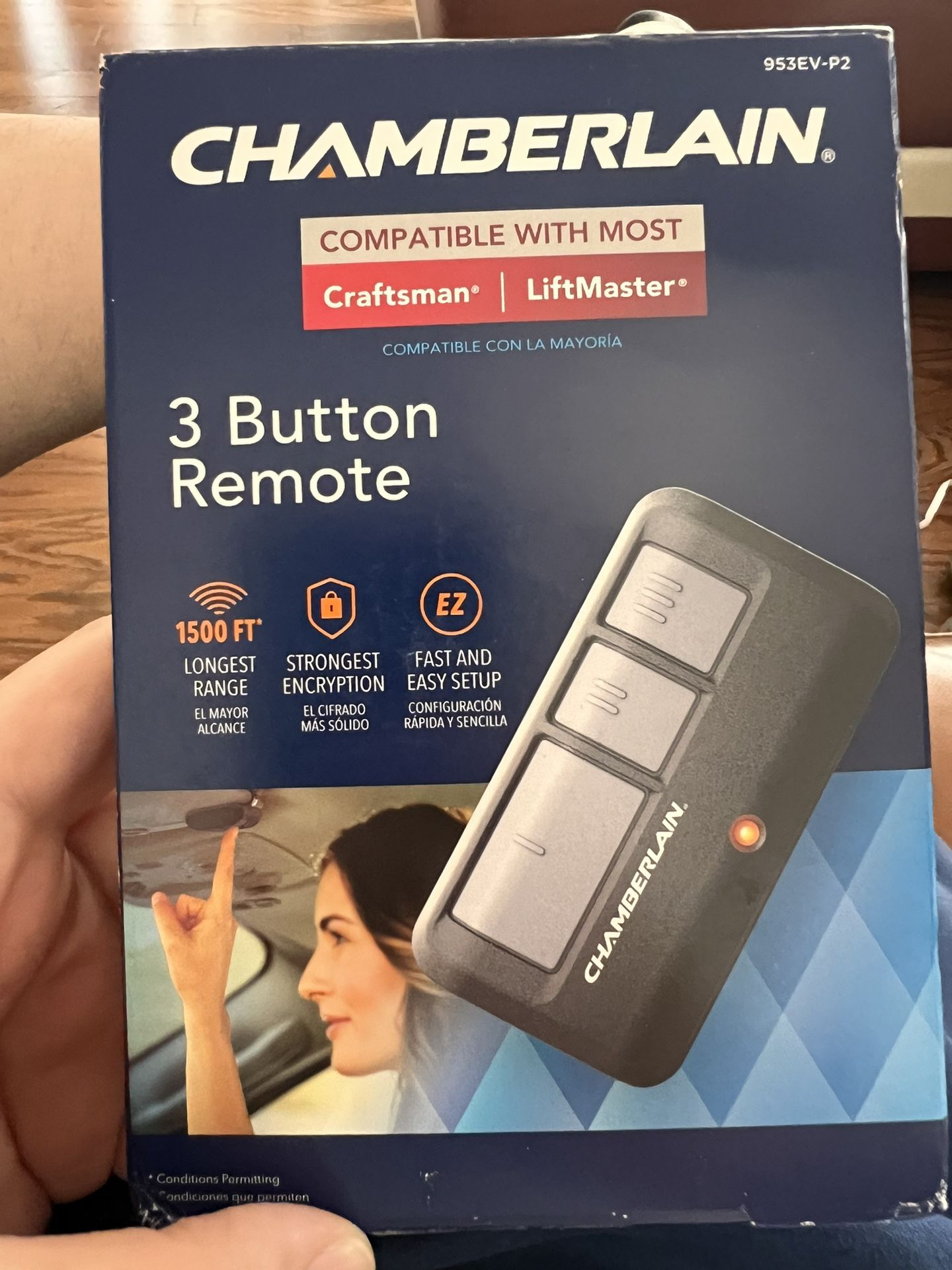 Chamberlain 3 Button Garage Door Remote