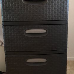 3 Drawer Storage Unit Dresser Nightstand