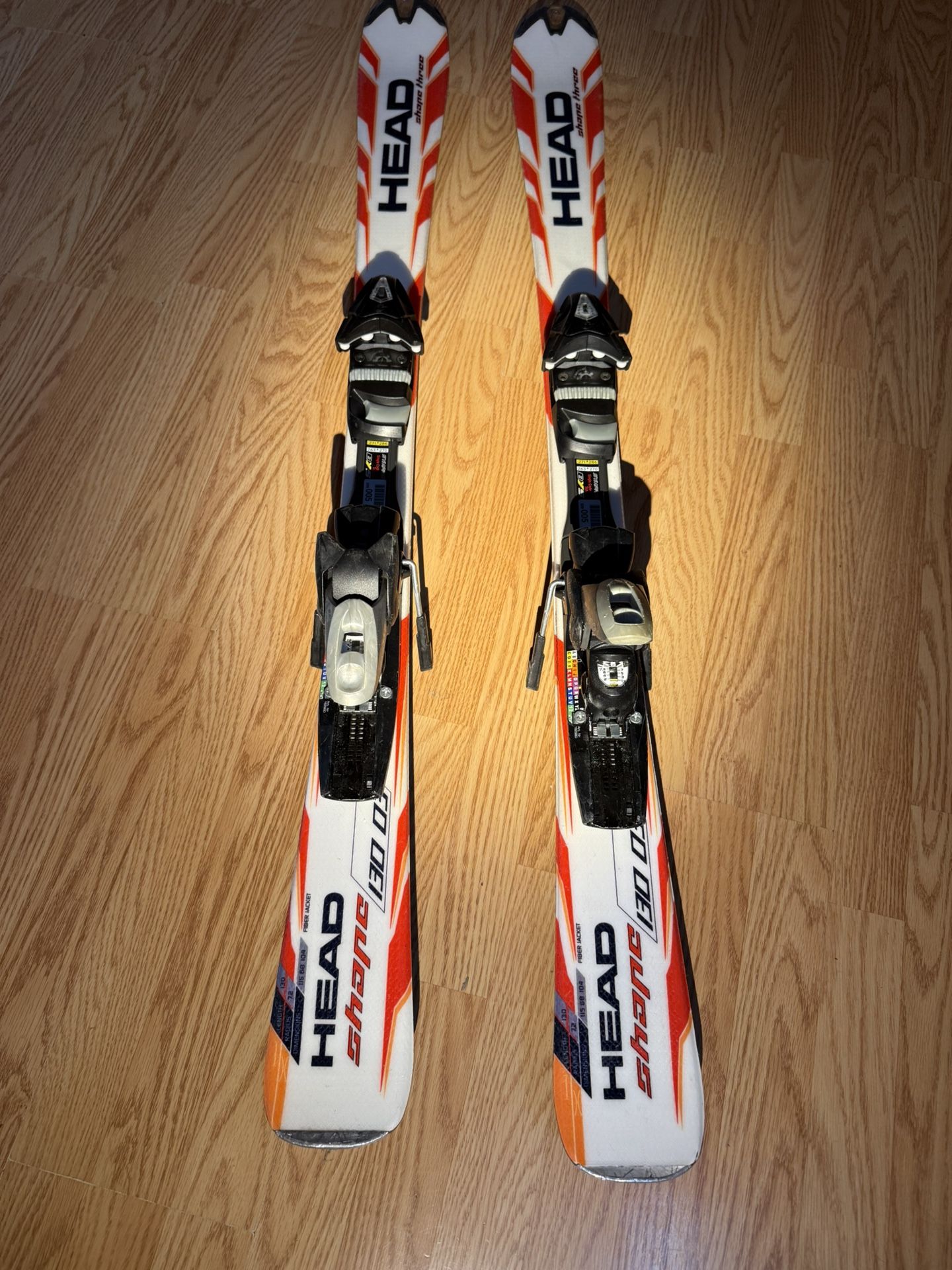Head Shape 130 Skis and Salomon Performa Boots (size 5)