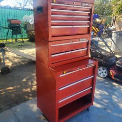 Craftsman Cart Tool Box Used 🧰 No Key 26"W 60"h   10 Drawer  Total?? One Drawer  No  Good  ? Un Cajon No Sirve  Lefalta Un Riel Sevende Como Esta 