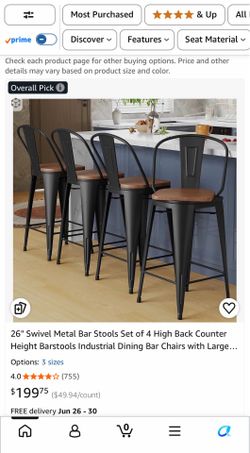 Metal bar stools that swivel - minor flaw