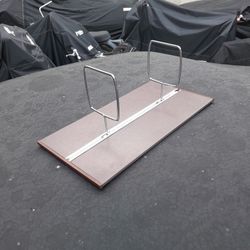 Original Mid Century Book Shelf Holder Chrome And Metal