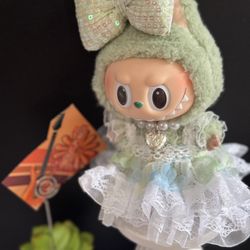 Skullpanda outfit, Labubu doll plush dress set , doll sold separately