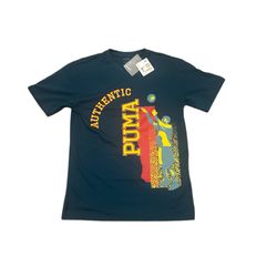BRAND NEW Size:Small-T-Shirt Authentic Puma Relaxed Fit