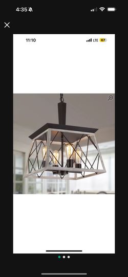 4 Light Chandelier Vintage Look