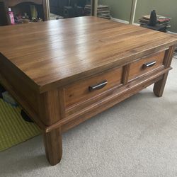 Coffee Table With Fold Away Dinner Table And Storage