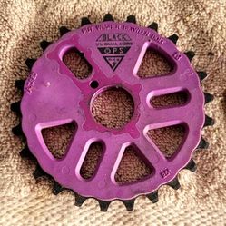 USED BMX BLACK UPS SPROCKET  28 TEETH 