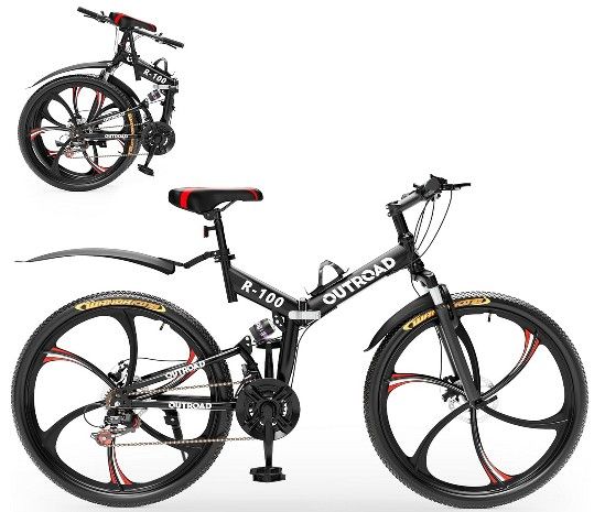 Outroad R-100 26 Inch Folding Unisex Mountain Bike ($125 each)