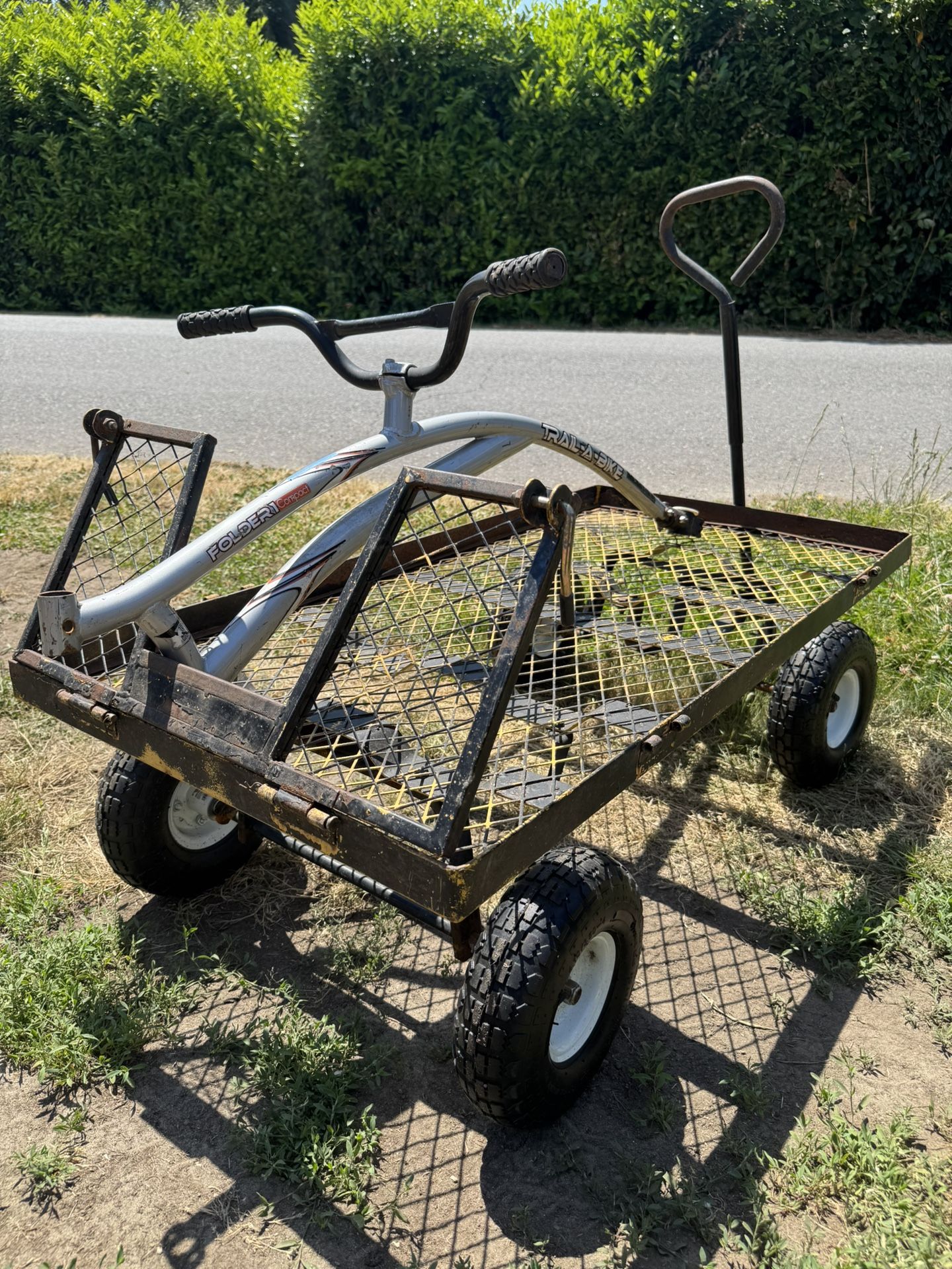 Heavy-Duty Garden Cart – New Tires + Bike Hitch! 💪🌿 – $100