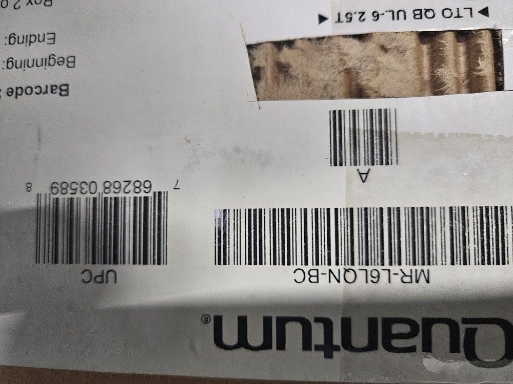 20 pack Quantum LTO Ultrium 6 Tape