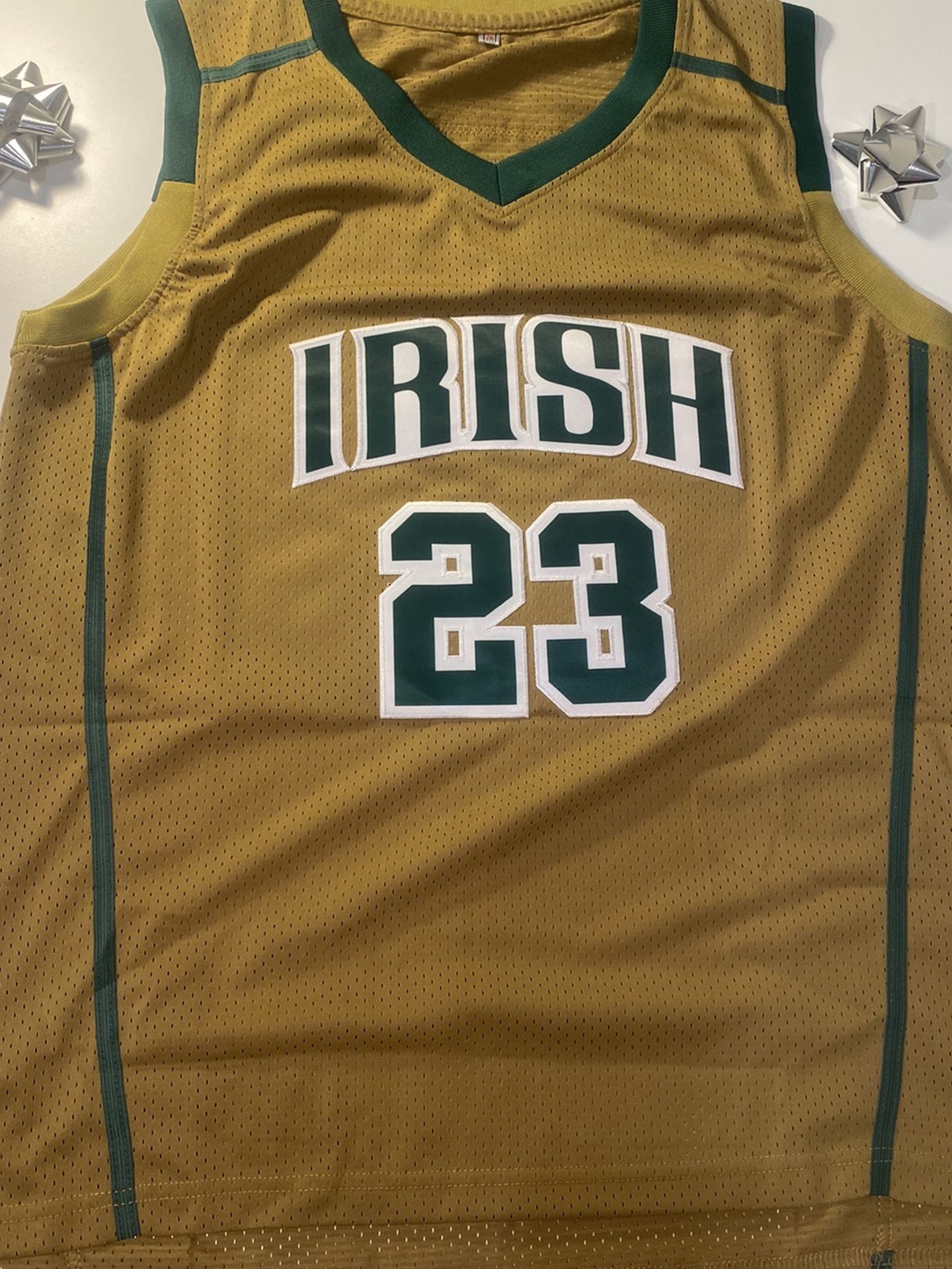 Lebron James #23 High School Jersey stitched lettering size Large