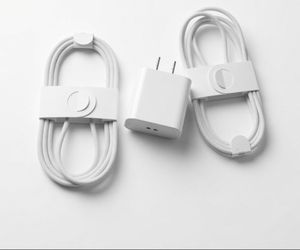 USB-C Wall Charger with Two Braided Cables