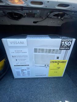 Vissani 5,000 BTU 115-Volt Window Air Conditioner Cools 150 sq. ft. in