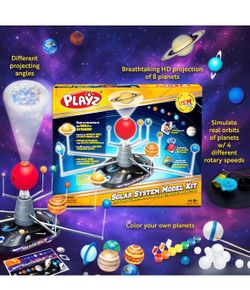 Playz Premium Solar System Model Set Kids 4 Speed Motor Planetarium Projector