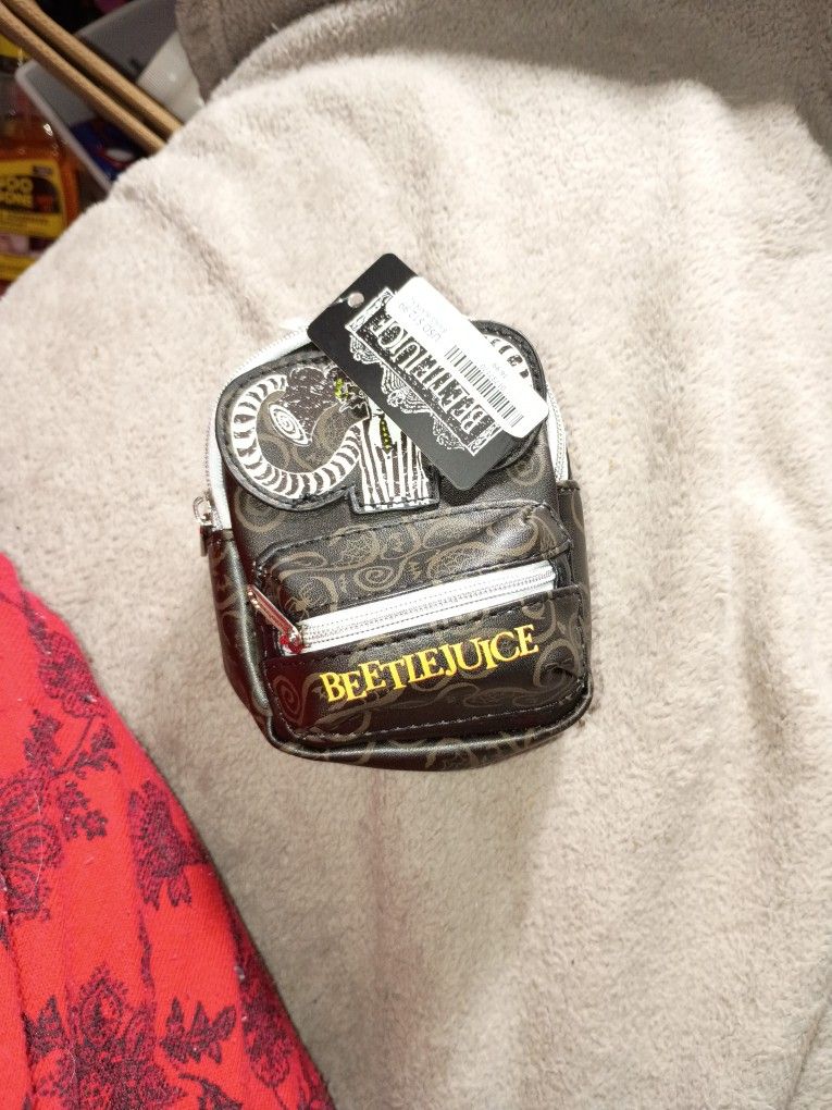 Beetlejuice Mini Key Backpack New