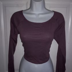 Purple Crop Top Size XL 