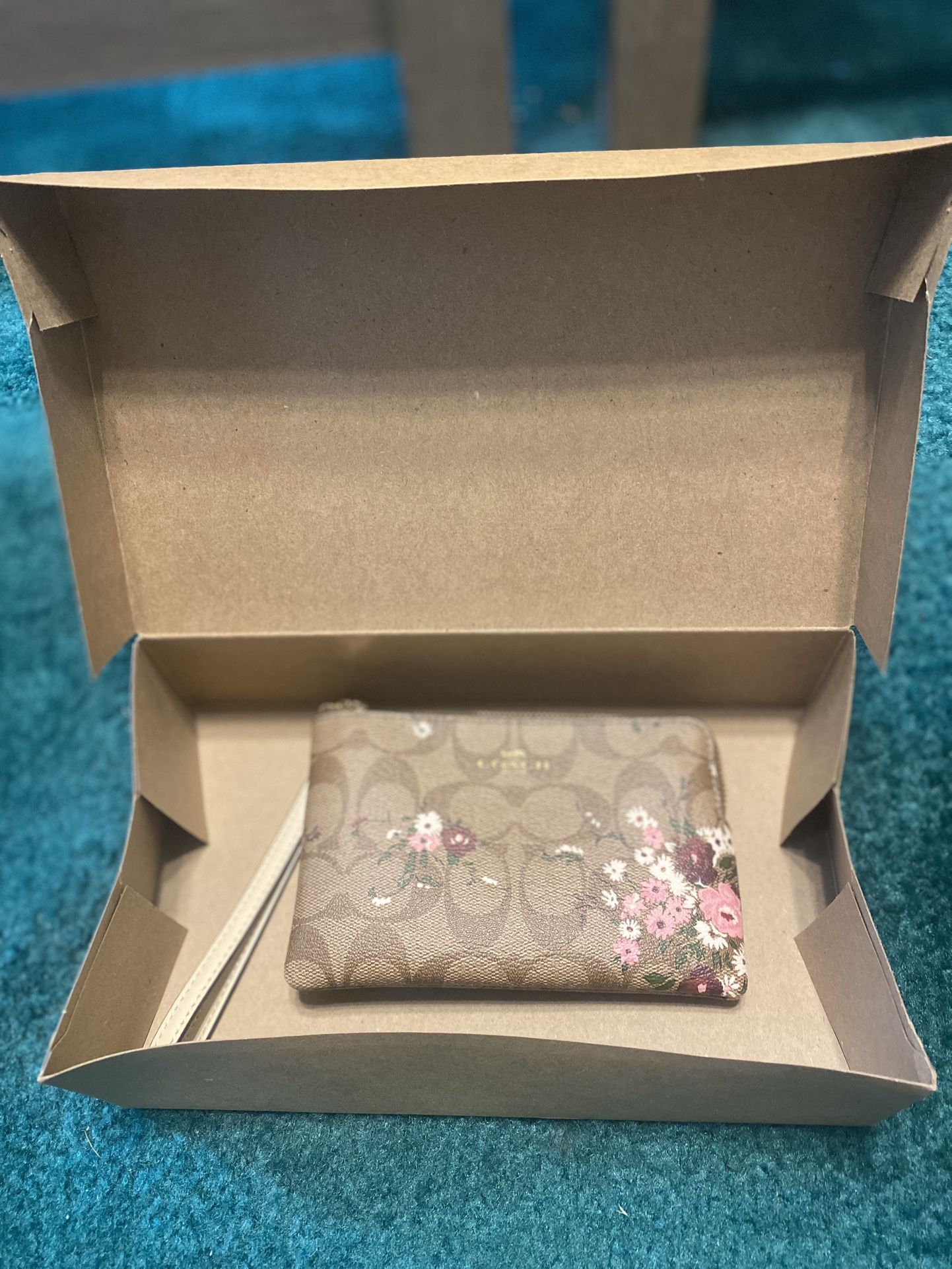 Floral Coach Wristlet